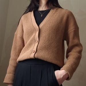 Oak + Fort Drop Shoulder Cardigan